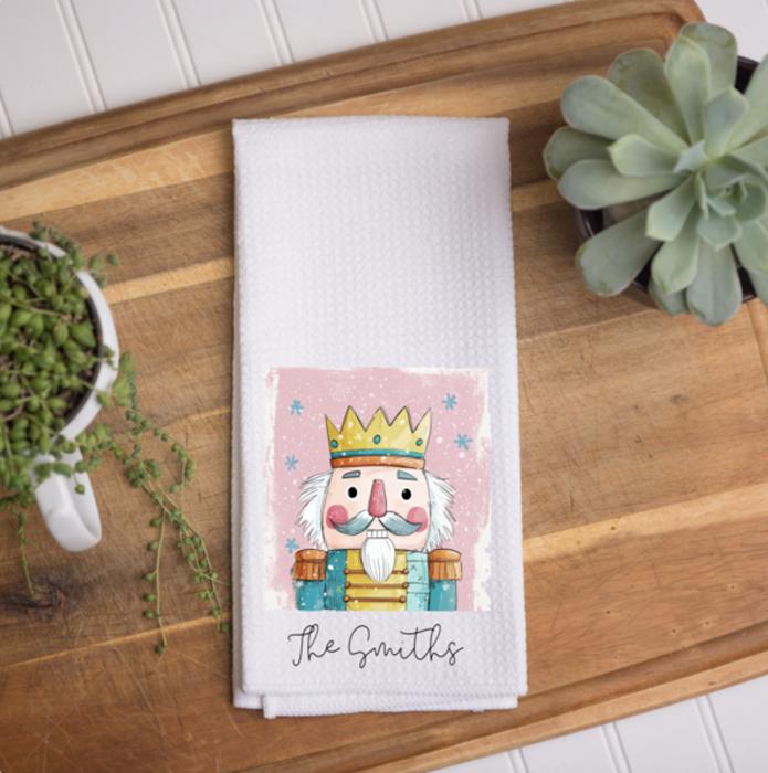 Personalized Christmas Waffle Towel
