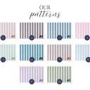 Design 5 18” x 36" Personalized Desk Mat  - Cabana Stripes -  4 Sizes