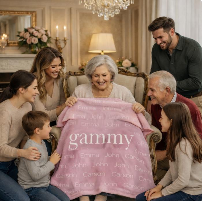 Personalized Family Name Blanket