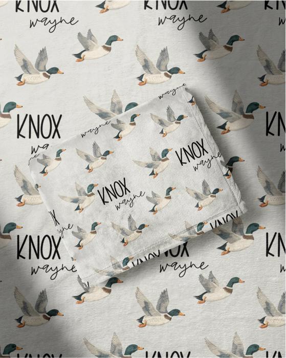 Personalized Duck Blanket - Minky