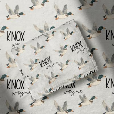 Personalized Duck Blanket - Minky