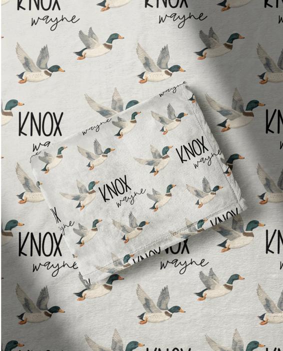 Personalized Duck Blanket - Minky