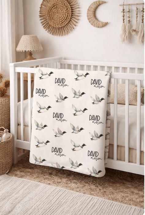 Personalized Duck Blanket - Minky