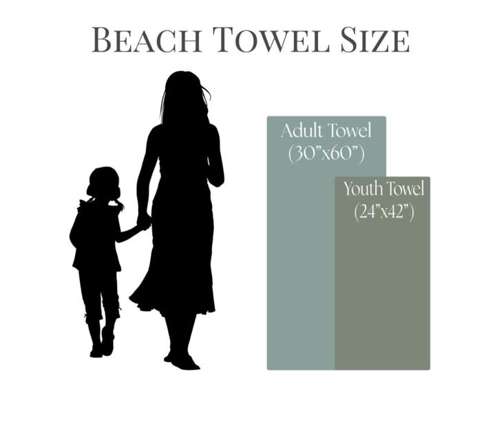 Personalized Beach Towels - Retro Set 