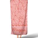  Personalized Beach Towel - Flower Power - Two Sizes