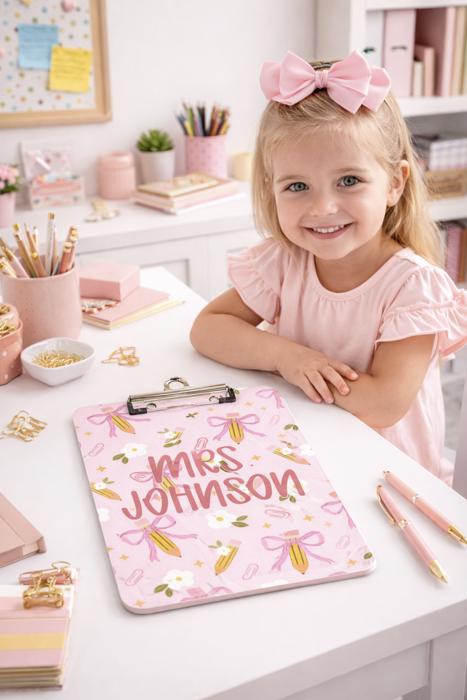 Teacher Personalized  Clipboards - Six Designs and Dry Erase Surface