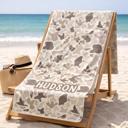  Personalized Camo Beach Towel - Premium 30" x 60"