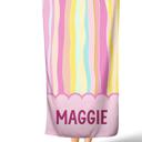  Scallop Stripe Personalized Premium Beach Towel - 30" x 60"