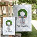  Personalized Patriotic Garden Flag Custom Family Name Flag 1776 Wreath Americana Fourth July Porch Decor Patriotic Outdoor Yard Decoration