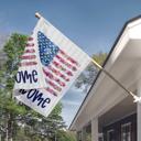 Personalized Patriotic Garden Flag Floral American Flag Fourth of July  Gift Custom Name Flag Flowers Summertime Porch Decor USA Yard Flag