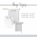  Personalized Patriotic Floral Flag | Custom Family Name Garden & House Flag | Pink American Flag Porch Decor | USA 250 Celebration