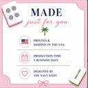  Personalized Patriotic USA Summer Mahjong Mat  with bag