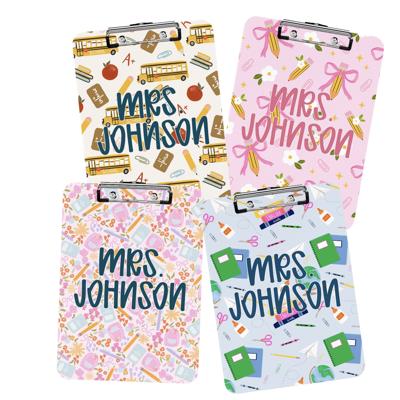 Teacher Personalized  Clipboards - Six Designs and Dry Erase Surface