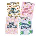  Teacher Personalized  Clipboards - Six Designs and Dry Erase Surface