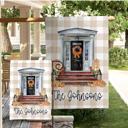  Personalized Fall Pumpkin Welcome Home Garden Flag