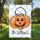  Personalized Whimsical Pumpkin Pail  Flags - 3 Sizes