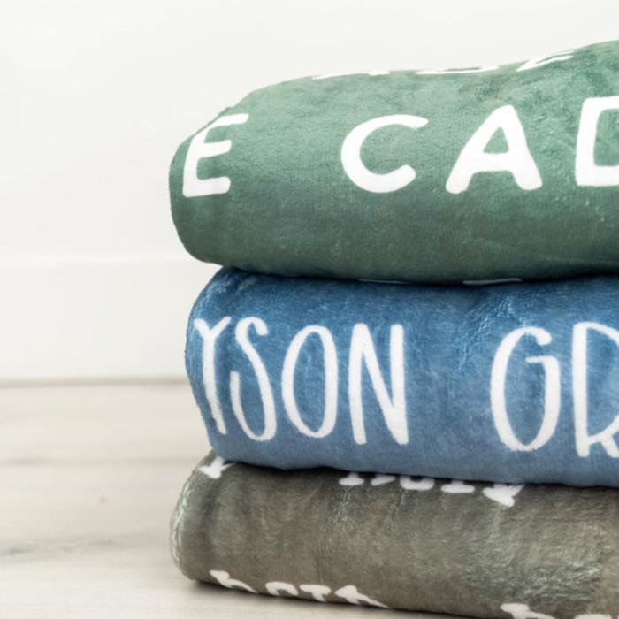 Personalized Blanket - Kids Name Blanket, Baby Blanket