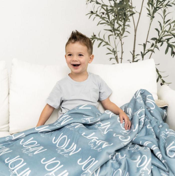Personalized Blanket - Kids Name Blanket, Baby Blanket