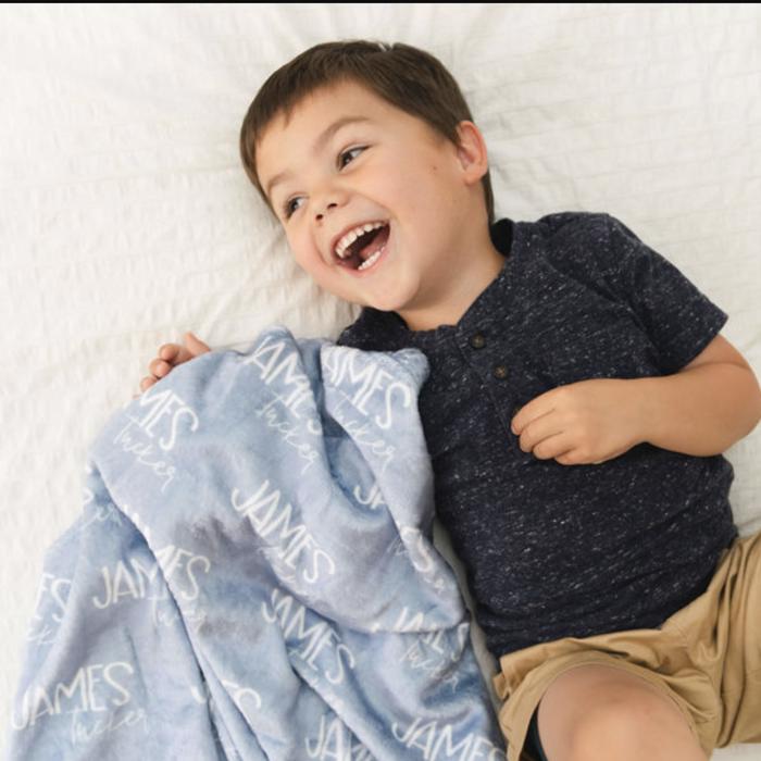Personalized Blanket - Kids Name Blanket, Baby Blanket