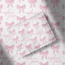  Personalized Baby Girl Minky Blanket  - Pink Bows