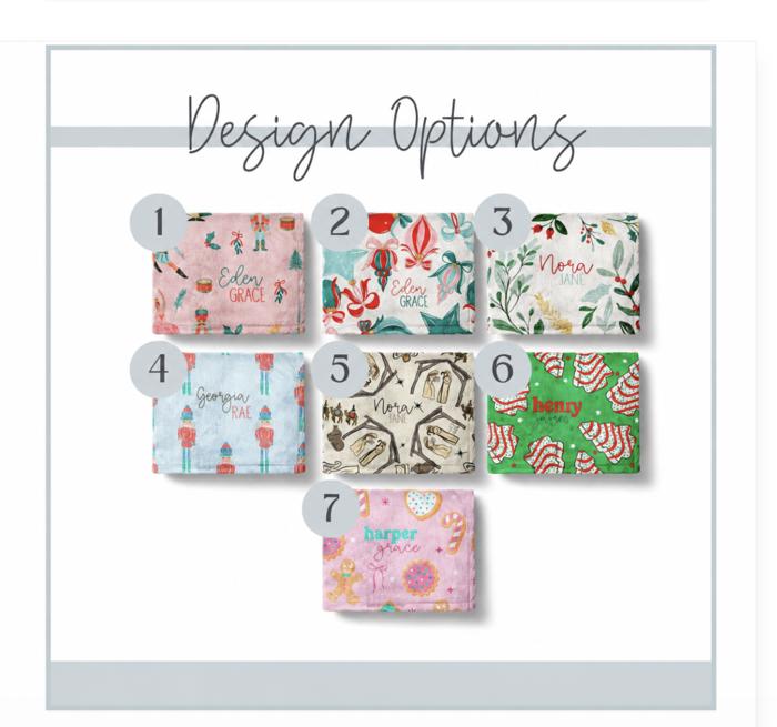 Personalized Christmas Blankets - 3 Sizes
