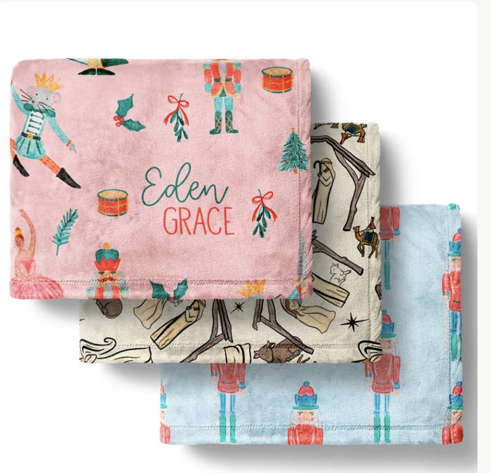 Personalized Christmas Blankets - 3 Sizes
