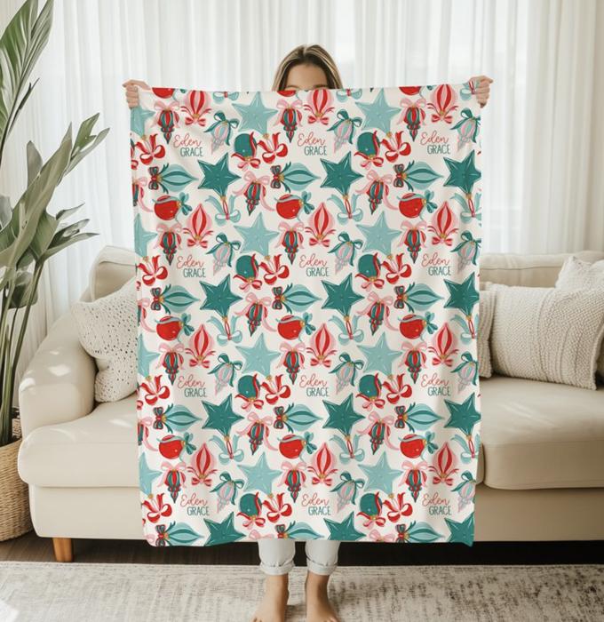 Personalized Christmas Blankets - 3 Sizes