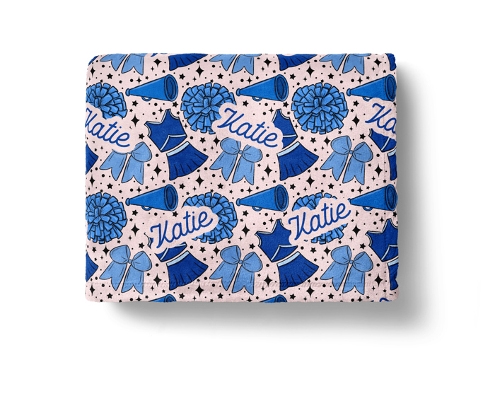 Personalized Cheerleader Blanket