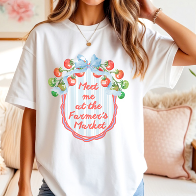 Meet Me at The Farmers Market Graphic Tee T-Shirt