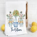  Personalized Chinoiserie Tea Towel