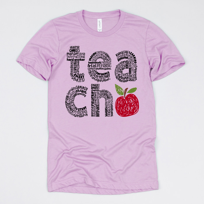 Teacher Graphic Tee for Back to School, Teacher Gifts, and Educators
