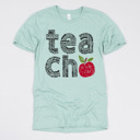 Small (UNISEX) Dusty Blue Teacher Graphic Tee for Back to School, Teacher Gifts, and Educators