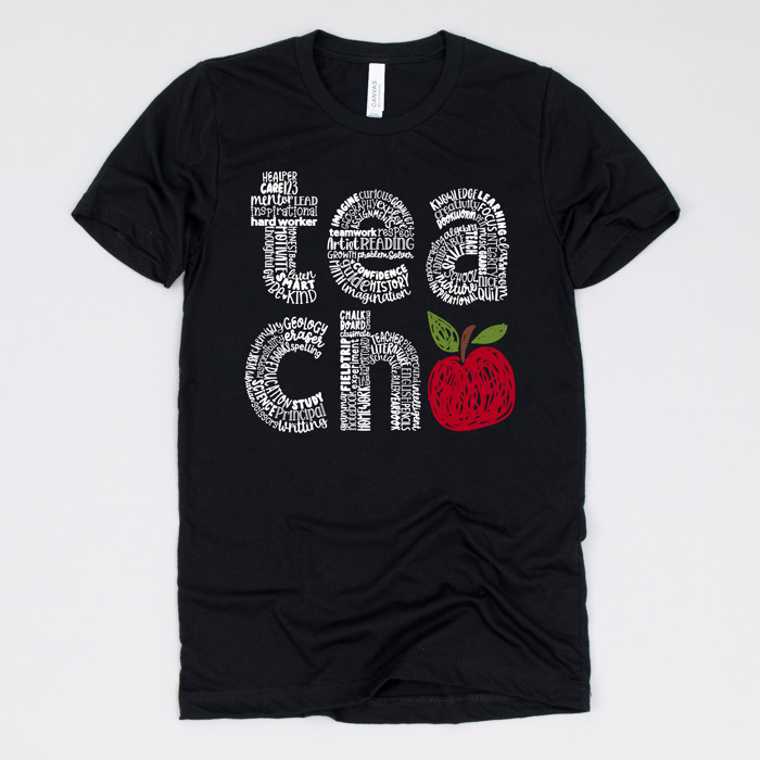 Teacher Graphic Tee for Back to School, Teacher Gifts, and Educators