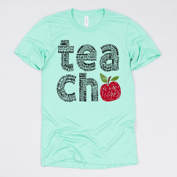 Teacher Graphic Tee for Back to School, Teacher Gifts, and Educators