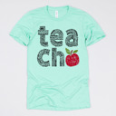 Small (UNISEX) Mint Teacher Graphic Tee for Back to School, Teacher Gifts, and Educators