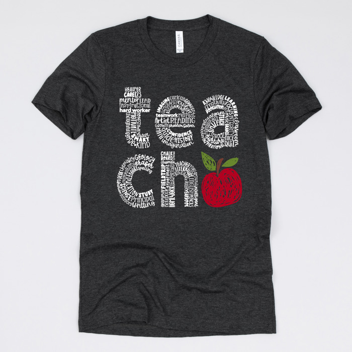 Teacher Graphic Tee for Back to School, Teacher Gifts, and Educators