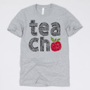 Small (UNISEX) Athletic Grey Teacher Graphic Tee for Back to School, Teacher Gifts, and Educators