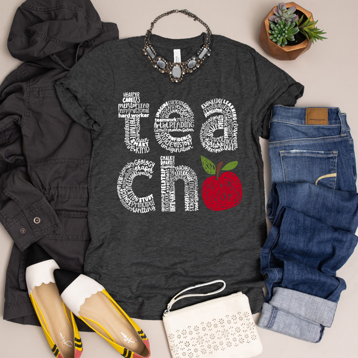 Teacher Graphic Tee for Back to School, Teacher Gifts, and Educators