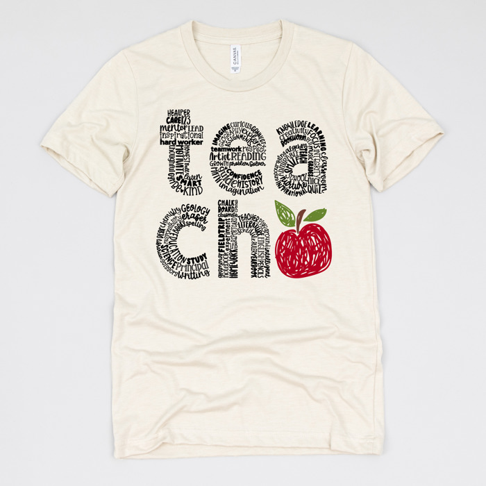 Teacher Graphic Tee for Back to School, Teacher Gifts, and Educators