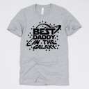 Medium (UNISEX) Best Daddy In The Galaxy: Athletic Grey Fandom Dad Gift Graphic Tees – Funny Parody and Pop Culture Shirts for Dads