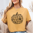 Small (UNISEX) Black Pumpkin: Mustard Cozy Thanksgiving Holiday Tees – Pumpkins, Turkeys, and Thankful Vibes, Family Gatherings, Holiday Comfort, Trendy Friendsgiving