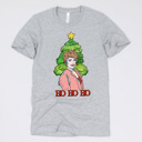 Small (UNISEX) Blanche-Ho Ho Ho: Athletic Grey Golden Girls Christmas Tees - Funny Retro Holiday Tops for Christmas Parties, Coworker Gifts, Secret Santa, Classic TV Fans, and Hilarious Gift Ideas