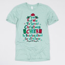 Small (UNISEX) Best Way To Spread Christmas Cheer: Dusty Blue Cozy Christmas Reading T-Shirts - Festive Holiday Book Lover Tees for Teachers, Librarians, Bookworms, and Cozy Gift Ideas