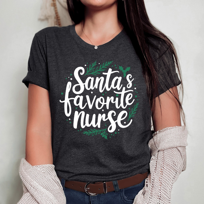 Christmas Nurse T-Shirts – Cute Holiday Gift Tees for Nurses, Labor and Delivery, CNAs, and Healthcare