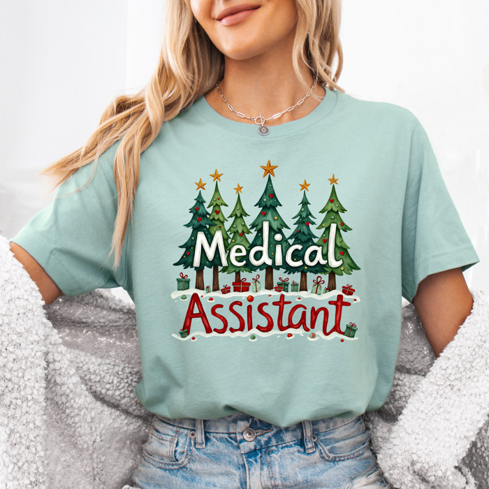 Christmas Medical Crew T-Shirts – Festive Holiday Tees for Nurses, Lab Techs, Pharmacists, Healthcare Teams and Xmas Gift Ideas