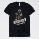 Medium (UNISEX) Dadalorian: Black Fandom Dad Gift Graphic Tees – Funny Parody and Pop Culture Tees for Dads