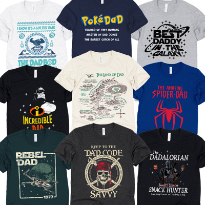 Fandom Dad Gift Graphic Tees – Funny Parody and Pop Culture Shirts for Dads