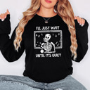  Funny Halloween Teacher Sweater – Spooky Skeleton and Ghost Design, Teacher Costume Top for Classroom, Pumpkin Patch, and Fall Parties