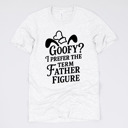 Medium (UNISEX) Goofy Father Figure: Ash Fandom Dad Gift Graphic Tees – Funny Parody and Pop Culture Tees for Dads