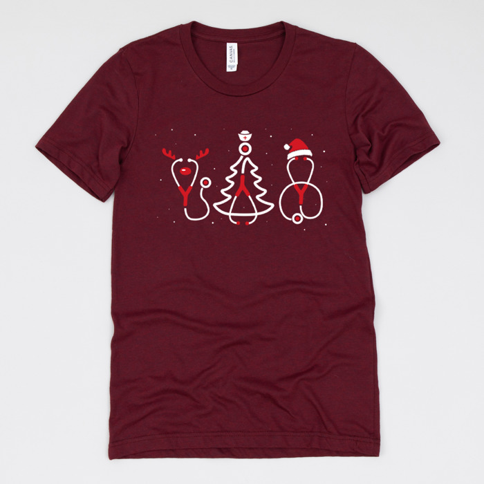 Christmas Nurse T-Shirts – Festive Holiday Tees for Nurses, Medical Staff, and Holiday Gifts
